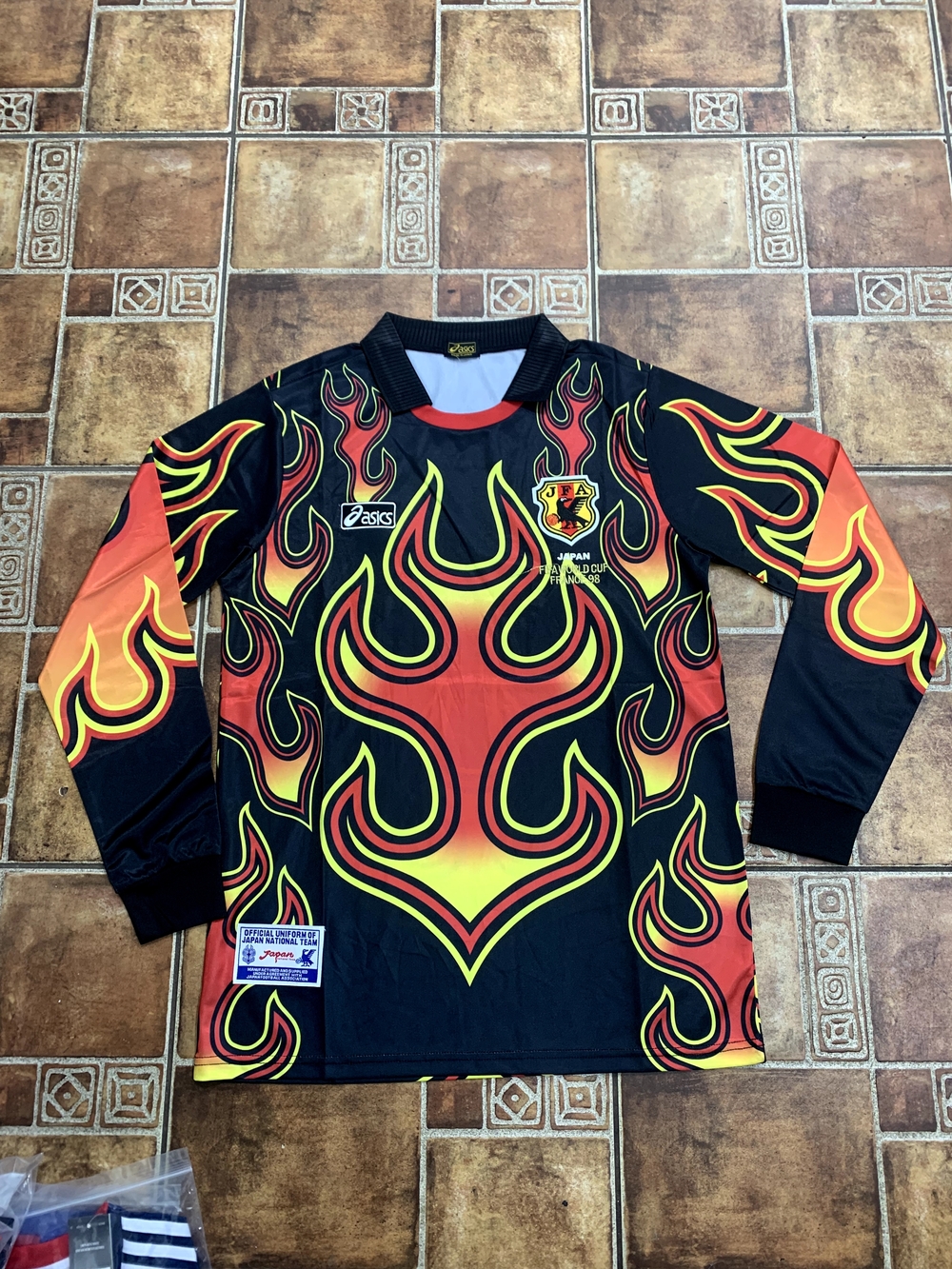 Asics Japan 1998 Long Sleeve Goalkeeper Jersey Size M